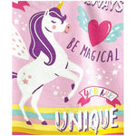 Childrens/kids Unicorn Microfibre Hooded Towel | One Size | Multi Colour