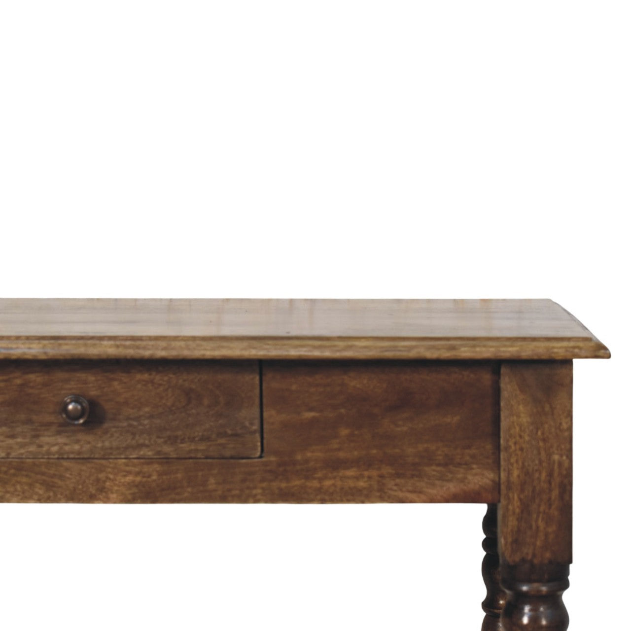 Heritage Turned-leg Desk, 1 Drawer, Brown | 1 | Brown