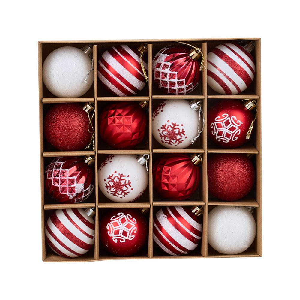 16-piece Christmas Ornaments For Christmas Tree Decorations