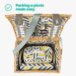 Tummel 4-person Wicker Picnic Basket