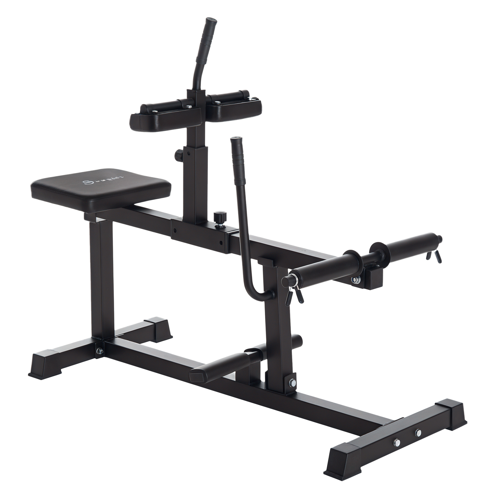 Seated Adjustable Leg Extension Machine With Plate Loaded