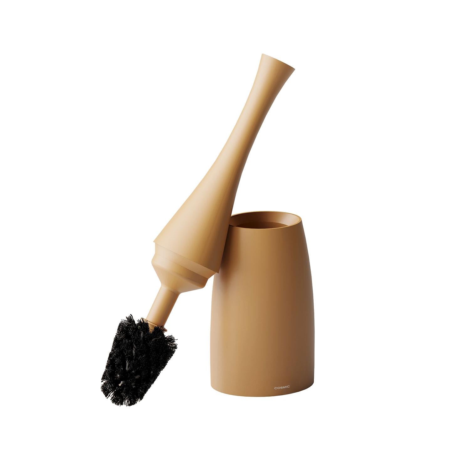 Toilet Brush & Holder, Soft-finish Coating, Saku Collection | Tangerine