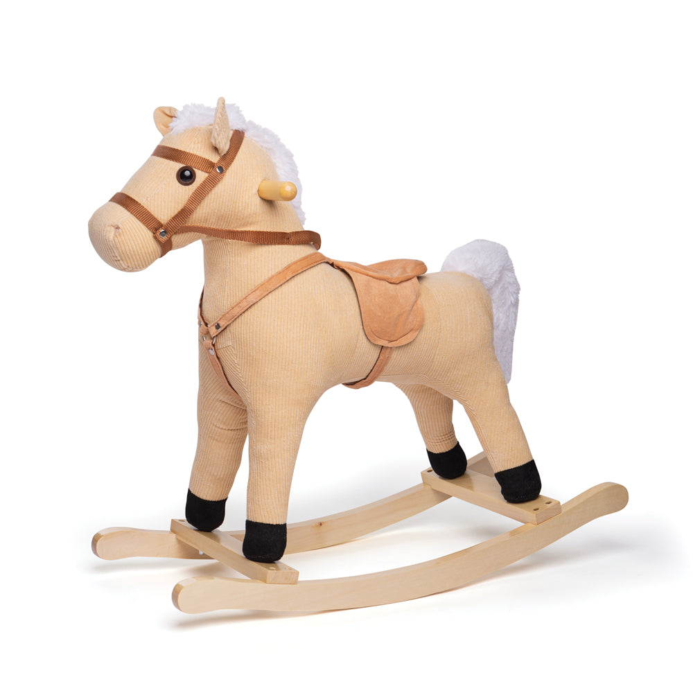 Wooden Cord Rocking Horse, Sturdy & Easy Grip Handles
