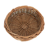 Wicker Unpeeled Willow Round Tray | Small | Brown