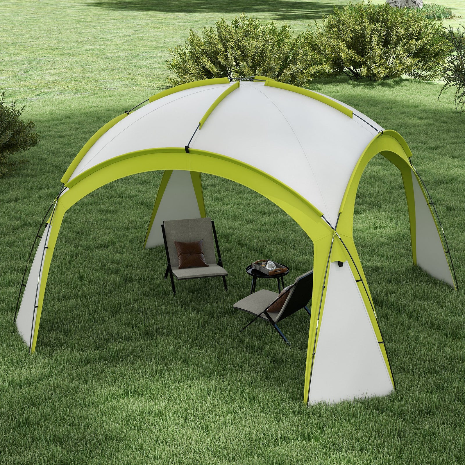 Outdoor Gazebo Event Dome Shelter Party Tent For Garden 3.5 x 3.5m | Green