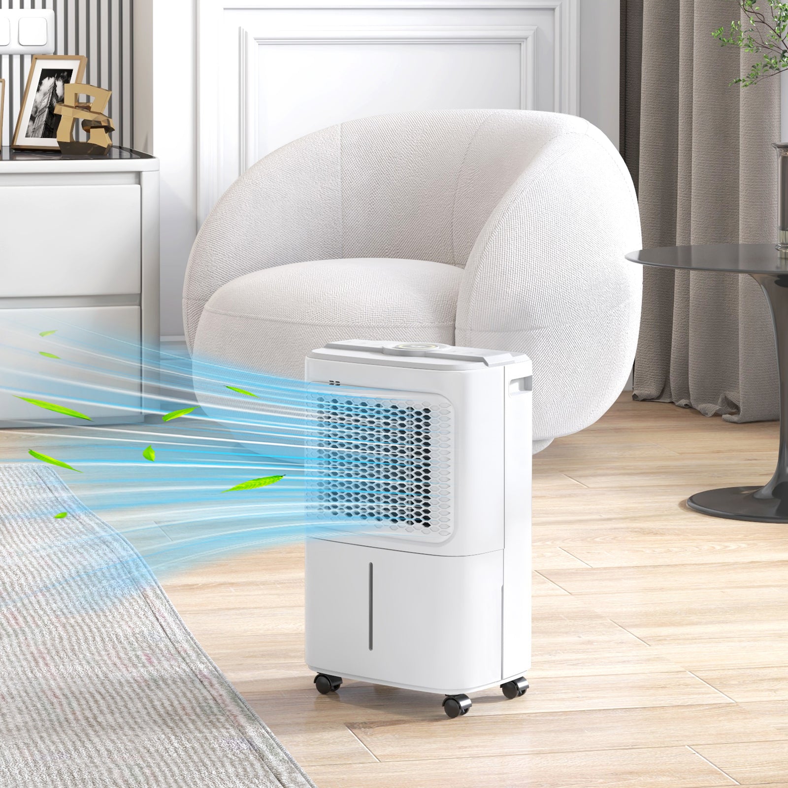 12l Per Day Small Dehumidifier With Humidity Light