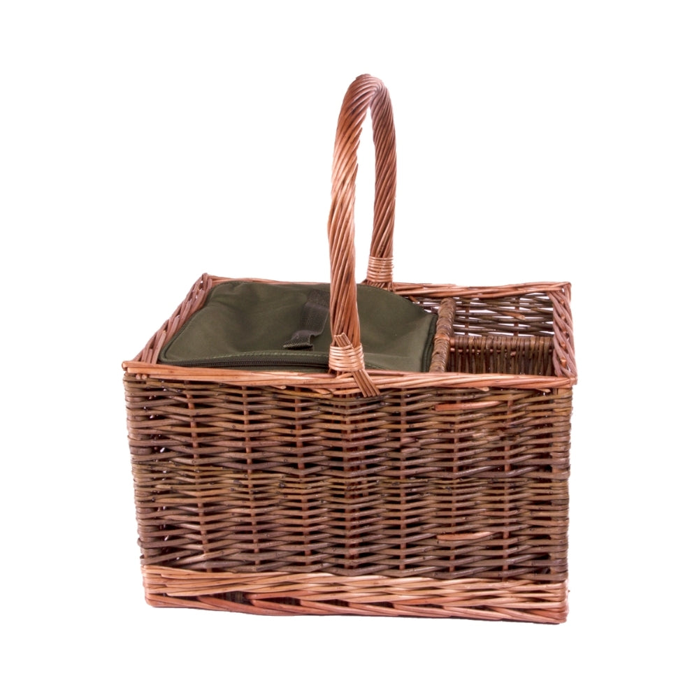 Event Wicker Basket With Green Willow With Cooler