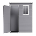 5x3ft Outdoor Plastic Storage Shed Weather-resistant Plastic Tool Shed For Backyard Or Patio