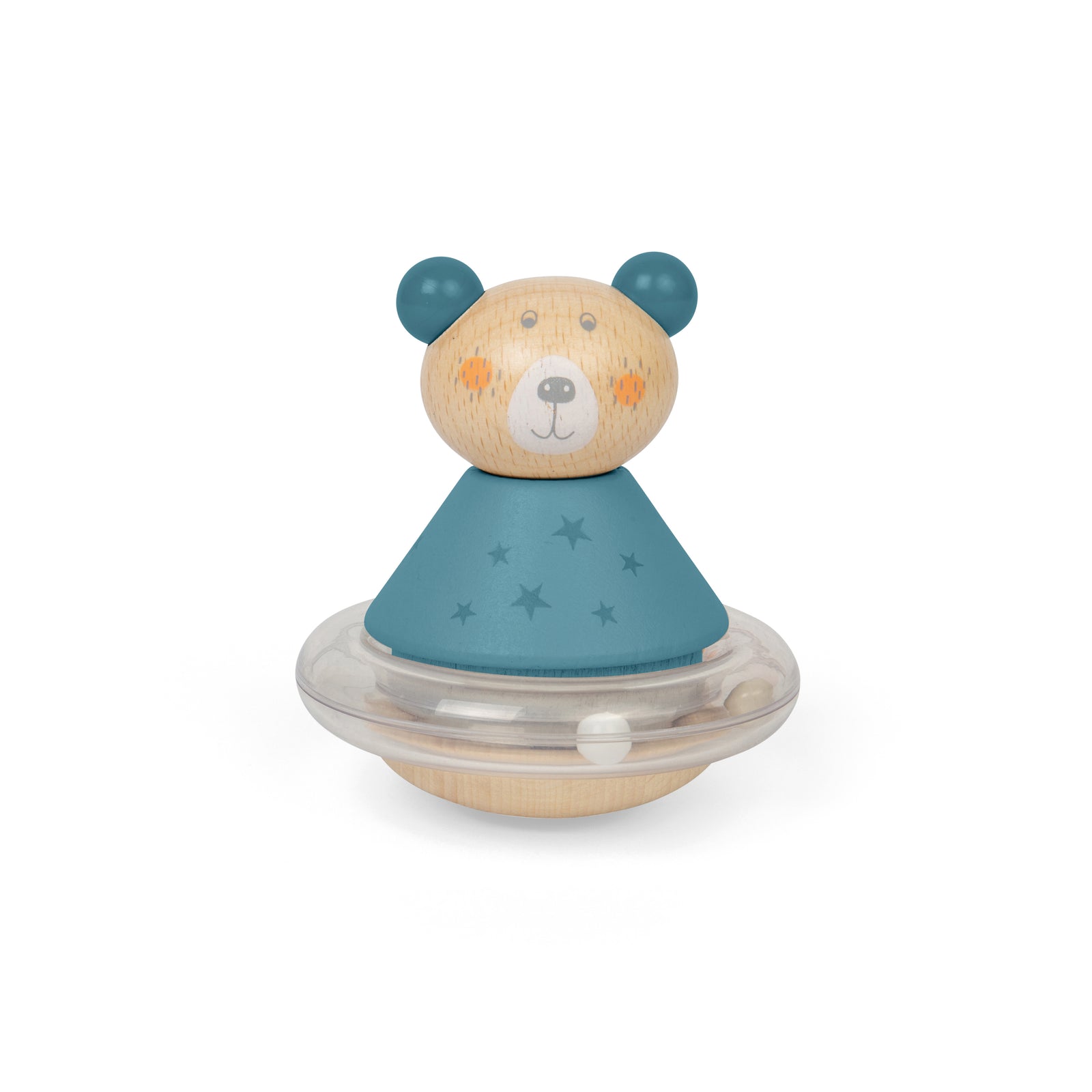 Wooden Roly-poly Bear For Babies