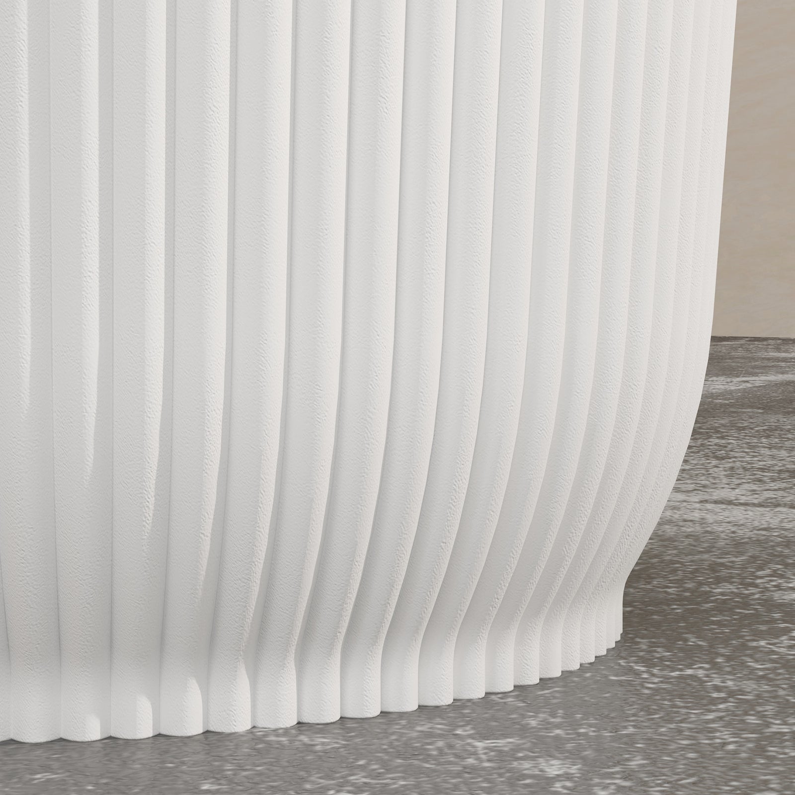 Round Plant Pots Outdoor 22cm For Garden Decoration | Set-of-2 | White