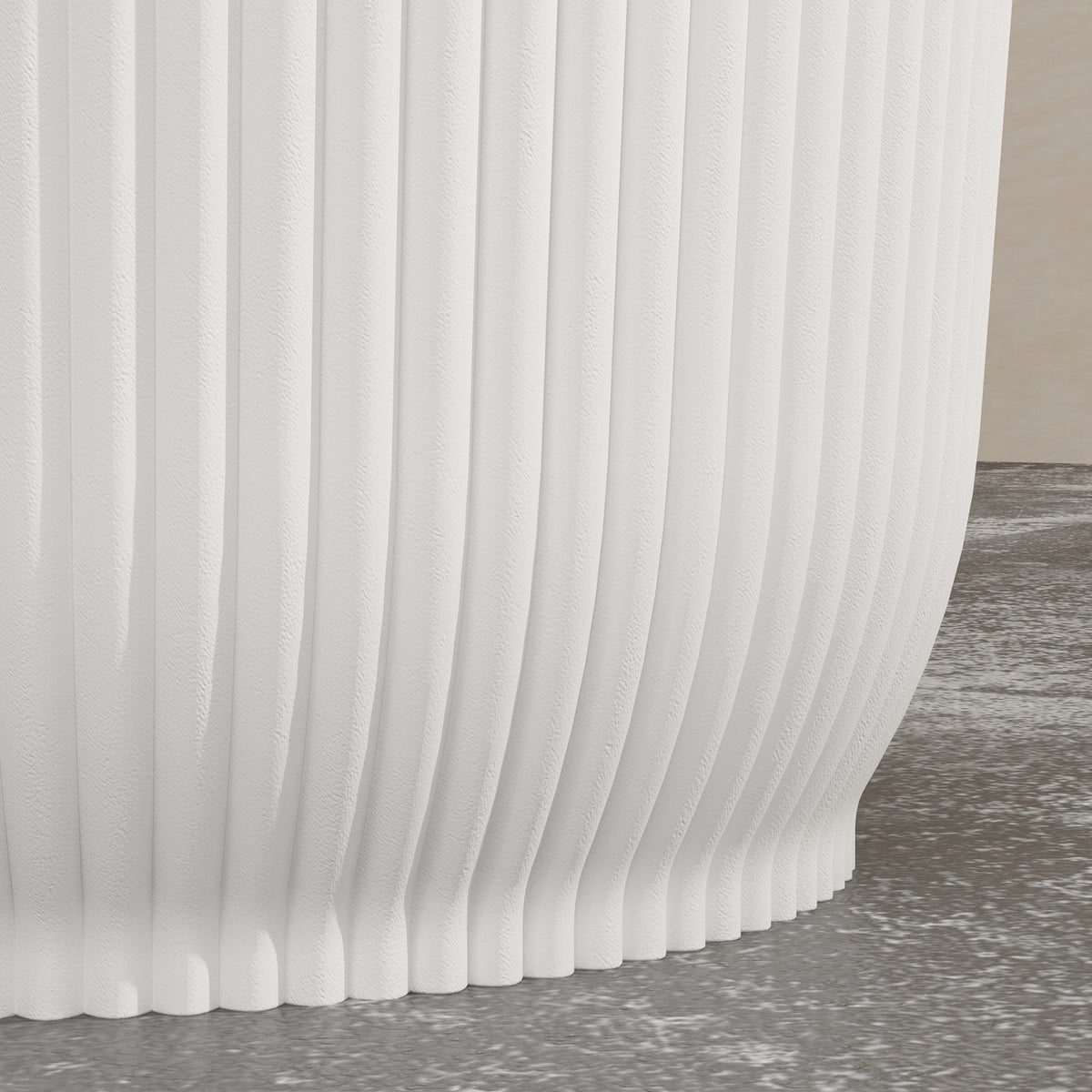 Round Plant Pots Outdoor 22cm For Garden Decoration | Set of 2 | White