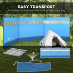 4 Pole Camping Windbreaks With Clear Windows And Carry Bag | Blue