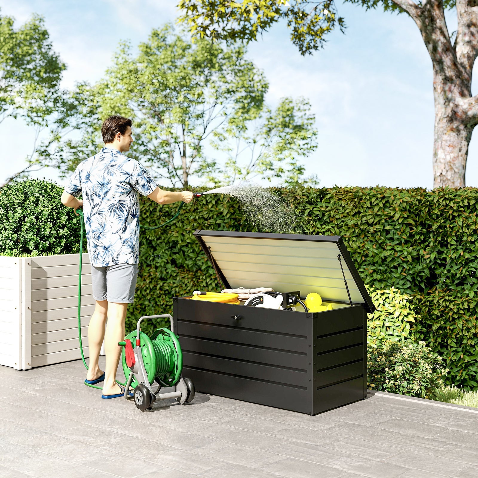 311l Garden Storage Box, Waterproof Outdoor Storage Box