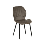 Jaydn Distressed Leather Comfort Dining Chairs - Set Of 4 | Set of 4 | Grey