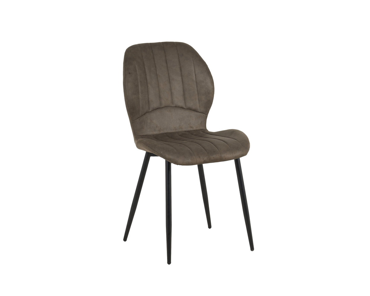 Jaydn Distressed Leather Comfort Dining Chairs - Set Of 4 | Set of 4 | Grey