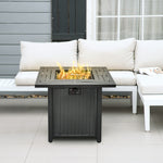 Propane Fire Pit Table 40000 Btu W/ Lava Rocks