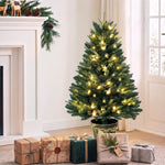 HOMCOM Realistic Xmas Tree With 80 Lights, Green