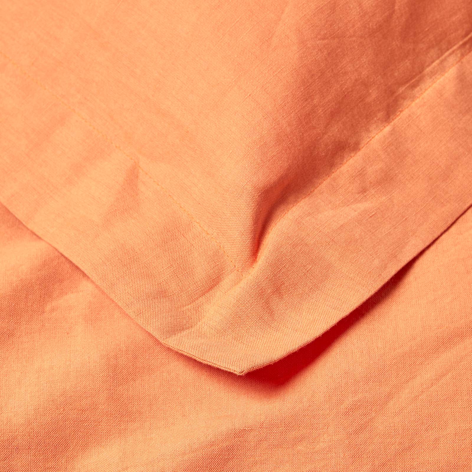 Linen Oxford Pillowcase | 48 x 74cm | Burnt Orange