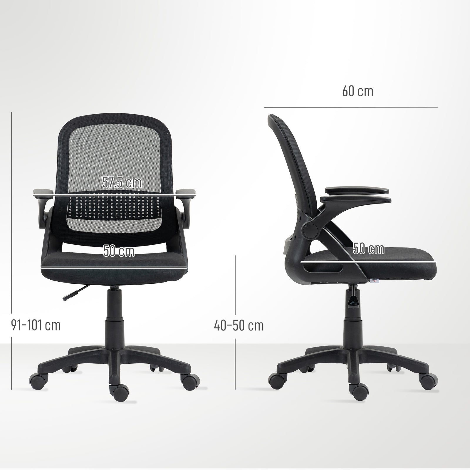 Swivel Computer Chair | Black