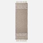 Patna Beige & Natural Kilim Wool Rug | 200cm | Beige