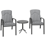 Adjustable Bistro Set, 3-piece | Gray
