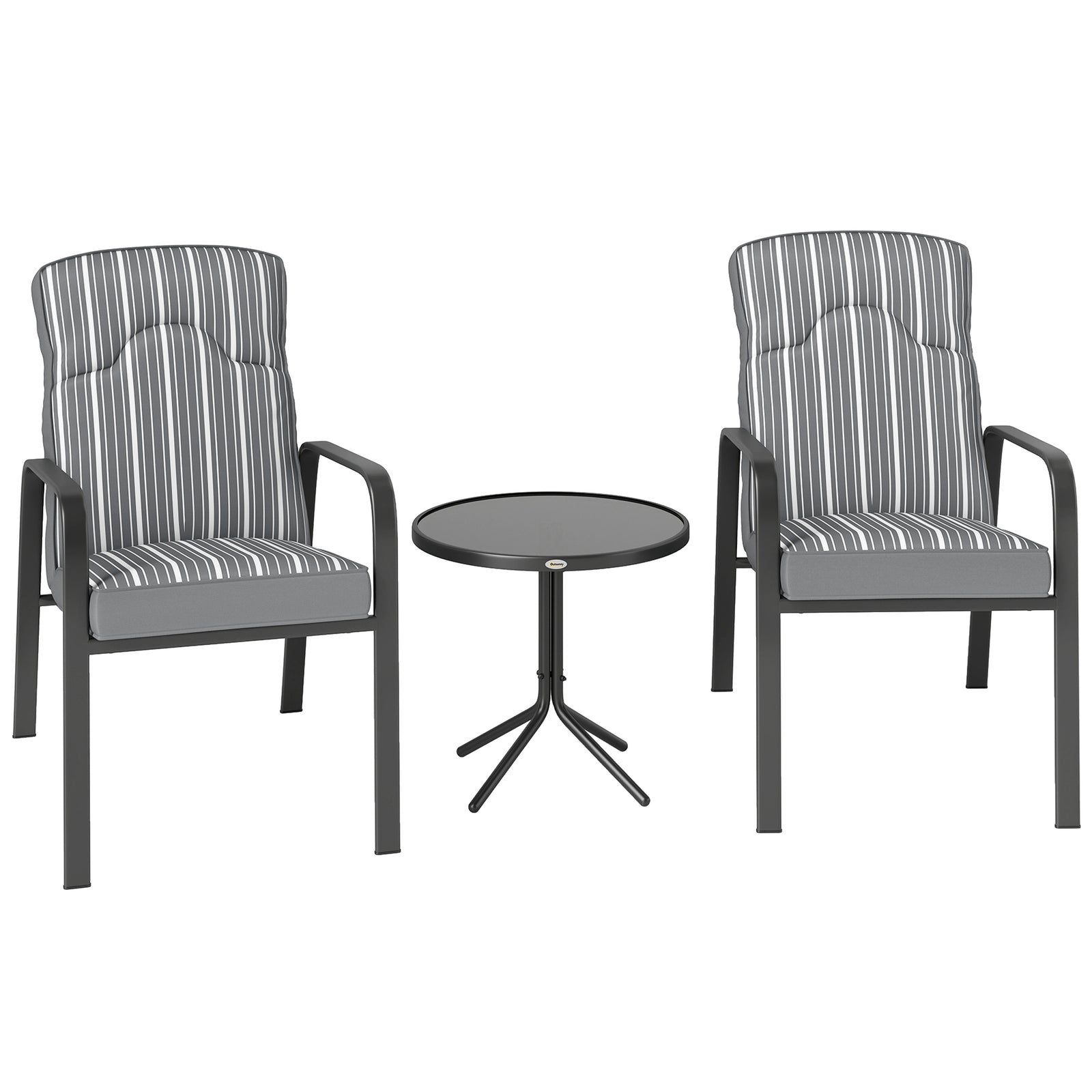 Adjustable Bistro Set, 3-piece | Gray