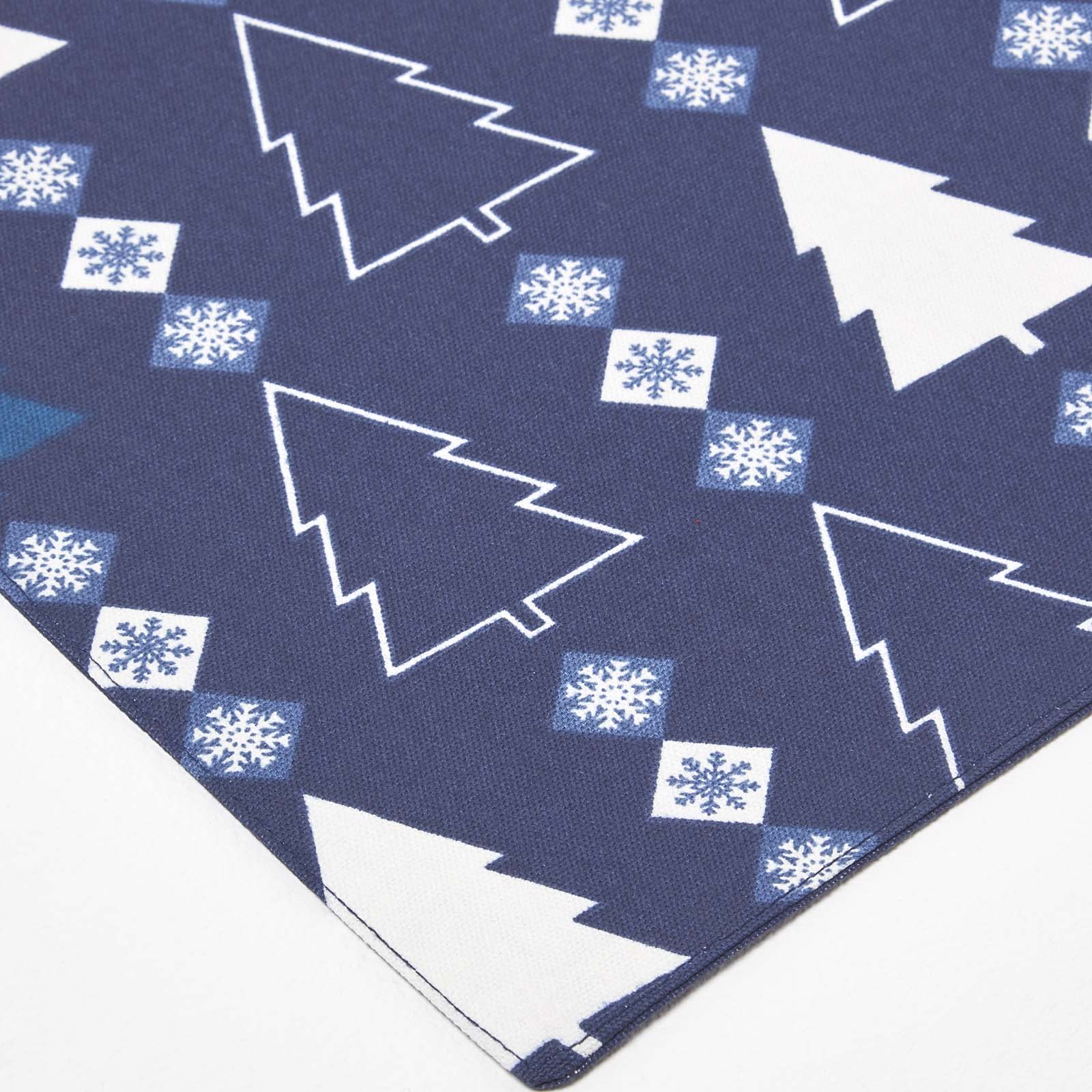 Blue Winterland Christmas Placemats, Set Of 4