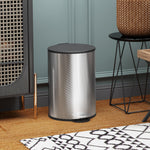 20l Kitchen Pedal Bin, Stainless Steel Bin Soft-close Lid