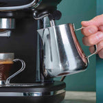 15-bar Retro Espresso Coffee Machine With Steam Wand | Black & Silver