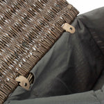Antique Wash Cotton Lined Storage Basket | Large