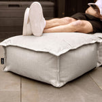 Dolce Indoor Outdoor Pouffe Footstool Bean Bags, Grey