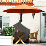Wall Mounted Parasol W/ Vent & 8 Ribs | Orange