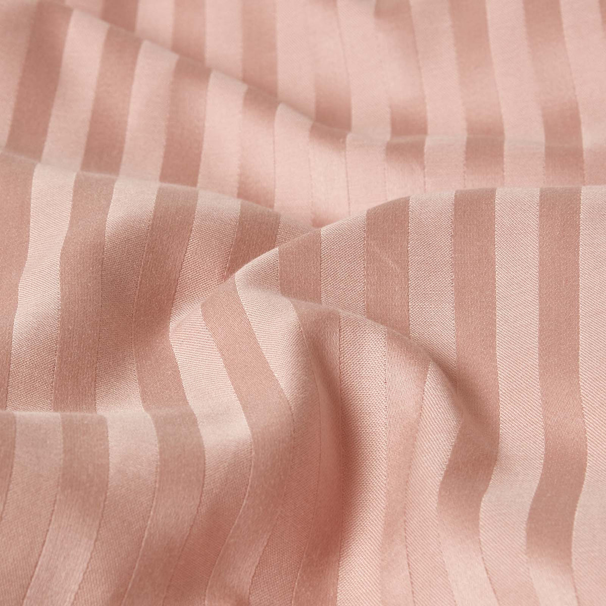 Egyptian Cotton Stripe Duvet Cover With Pillowcase, 330 Tc | King | Taupe