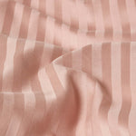 Egyptian Cotton Stripe Duvet Cover With Pillowcase, 330 Tc | Double | Taupe