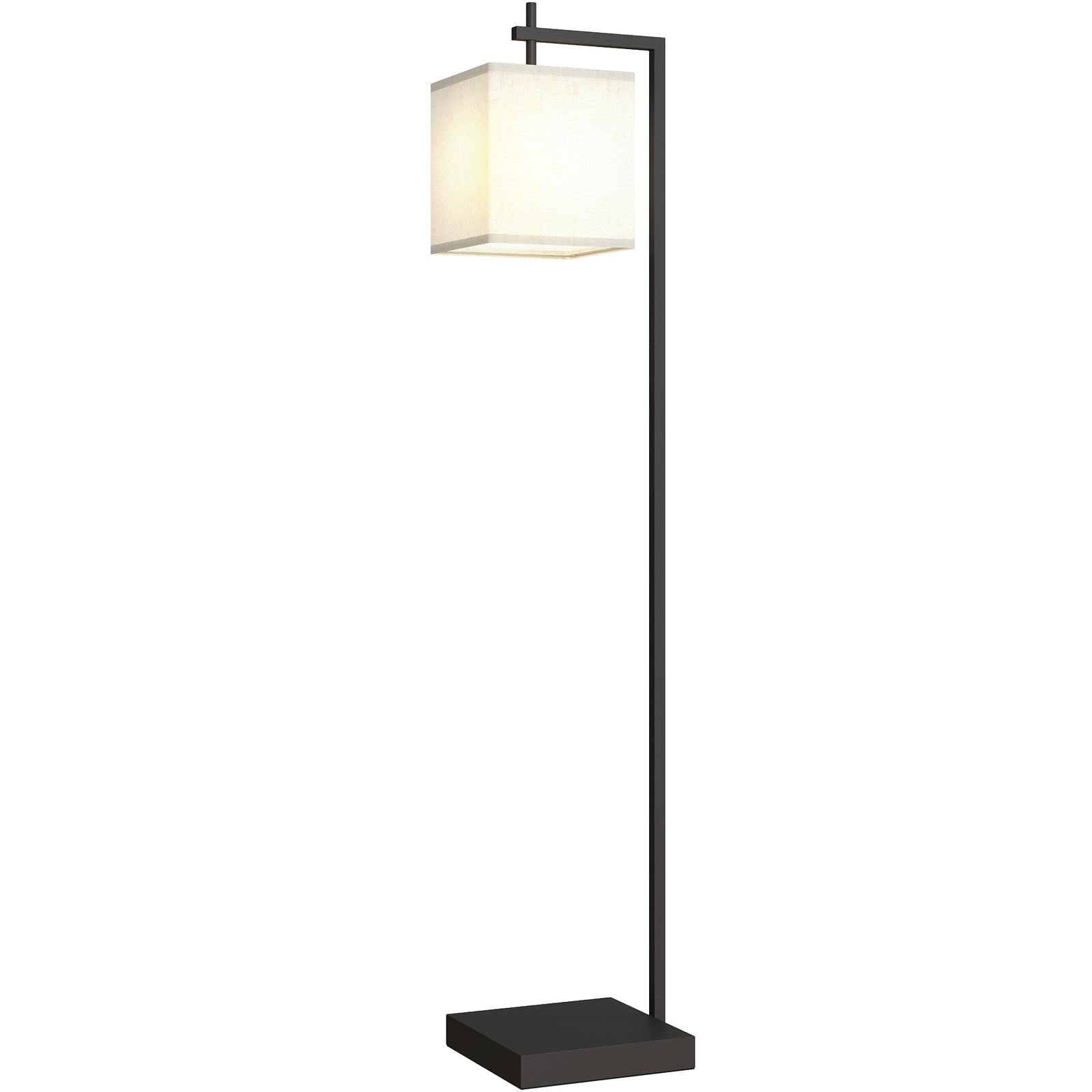 HOMCOM 66" Modern Floor Lamp For Living Room With 10 Brightness Levels