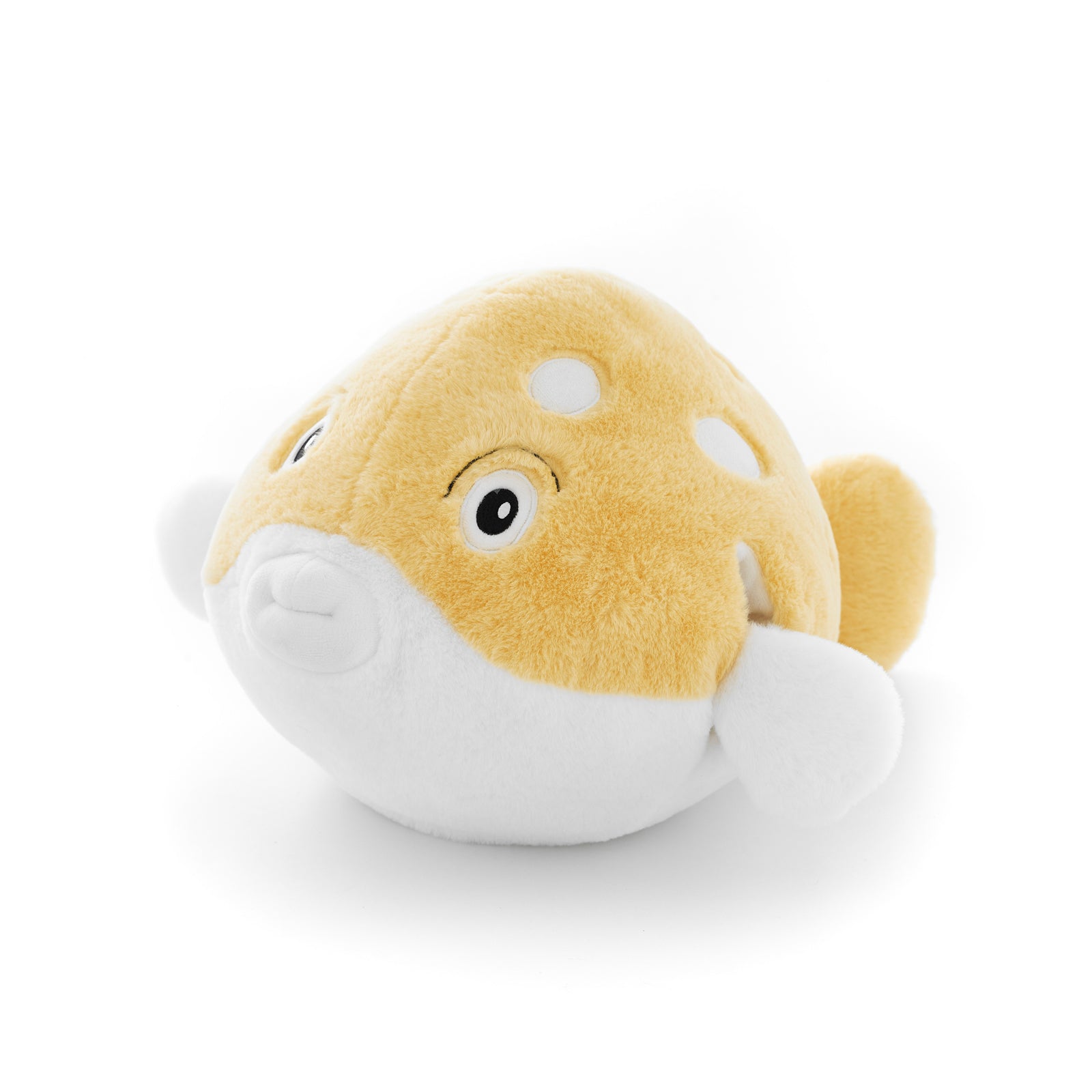 Soft Giant Handwarmer Cozy Plush Puffa Fish | 30cm x 30cm | Yellow