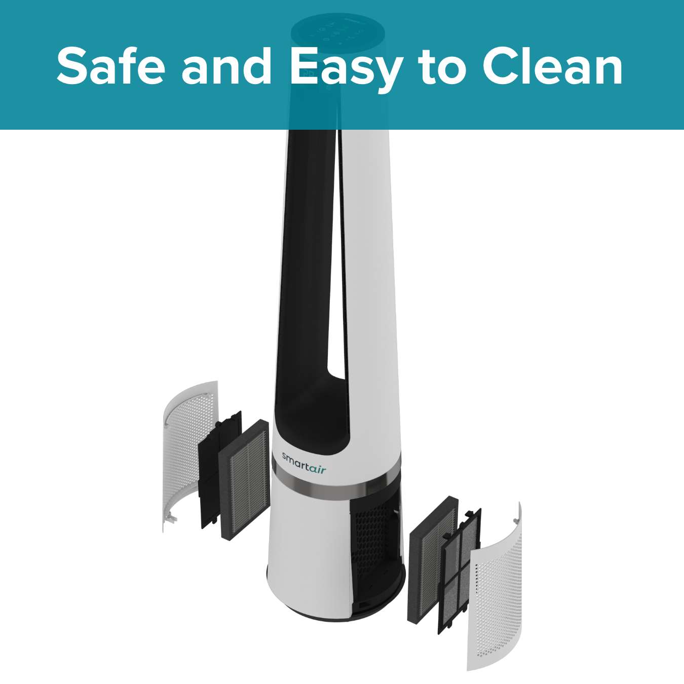 Cool + Purify Bladeless Fan With Free Msmarthome App