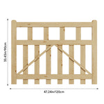 90cm/120cm W X90cm H Outdoor Wooden Garden Gate Fence Door | 120cm | Natural