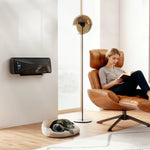 2000w Ceramic Electric Heater With Fan, Wall Heater | Black