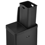 60l Dual Pedal Recycling Pedal Bin | 60l | White