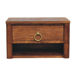 Artisan Furniture Solid Wood Box Frame Wall Nightstand