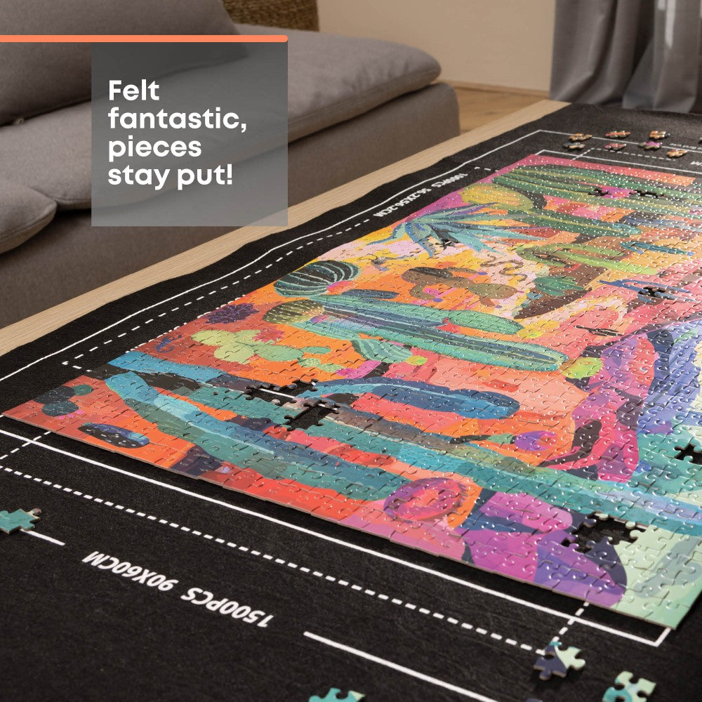 Puzzle Mat Roll Up Felt Mat For 1000 Piece Jigsaws