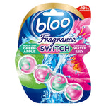 Toilet Rim Blocks Fragrance Switch Water Lily & Green Apple Premium, 6x50g