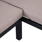 3pcs Garden Sofa Side Table Set W/ Cushions