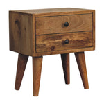 Solid Wood Mini Oak-ish Modern Bedside