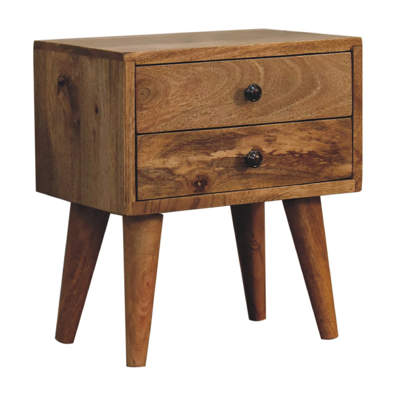 Solid Wood Mini Oak-ish Modern Bedside
