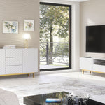 Diamond Luxe Tv Unit 180cm - Deco | White