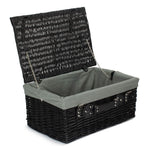 Wicker 51cm Black Willow Basket | Gray