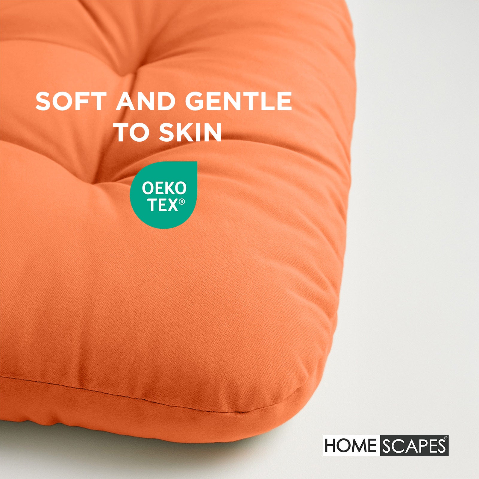 Luxury Garden Round Egg Chair Swing Cushion, 80 X 120 Cm | One Size | Orange