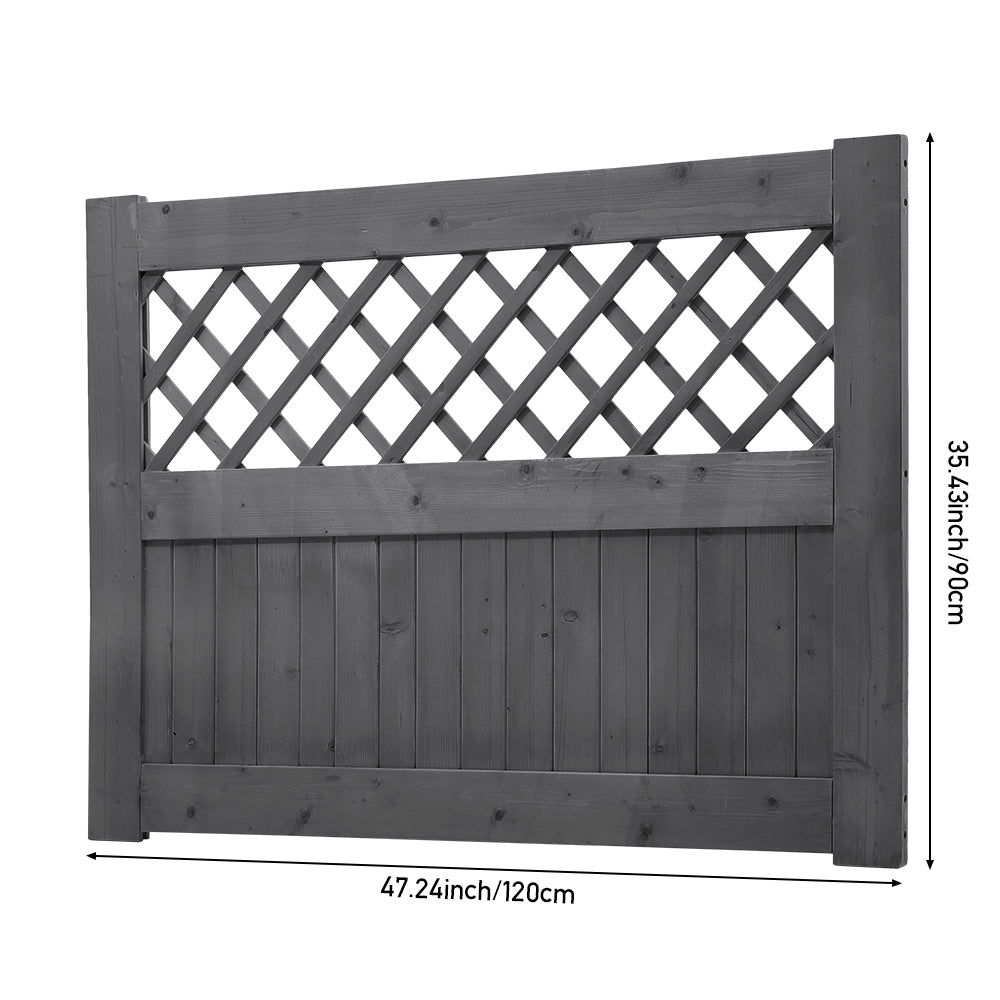 120cm W X 90/120cm H Rhombus Garden Wood Fence Gate | 90cm